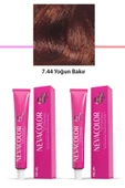2 li Set Premium 7.44 Yoğun Bakır - Kalıcı Krem Saç Boyası 2 X 50 g Tüp - 1