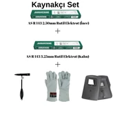 AS R 143 Elektrot ve Süper Ekonomik 5'li Kaynakçı Seti - 1