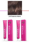 2 li Set Premium 5.07 Kışkırtıcı Kahve - Kalıcı Krem Saç Boyası 2 X 50 g Tüp - 1