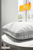 6'lı Klimalı Ortopedik Yastık - Yumuşak ve Hava Kanallı 50x70 cm, 700 gr Premium Silikon - 1