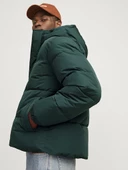 Jack Jones Erkek Essentials Jjebradley Comfort Fit Kapüşonlu Yeşil  Mont  12256974Y - 5
