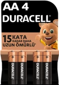 Duracell Alkalin AA Kalem Pil 1,5V (LR6 / MN1500), 4'lü Paket - 1
