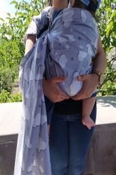 Bulutlu Organik Kumaş Baby Sling Kanguru - 1
