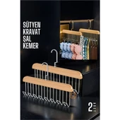 Findit Dolap İçi Askı 2 adet Sütyen Şal Kravat Kemer Çanta - 1