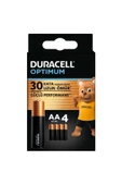 Duracell Optimum AA Alkalin Kalem Pil, 1,5V (LR6 / MN1500), 4’lü Paket - 1