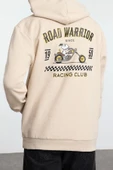Tarz Bol Kapüşonlu Standart Kol Regular Unısex Normal Kesim Sweatshirt - 5