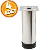 Bingo Mobilya Masa Puf Sehpa Ayağı Ayarlanabilir Metal Ayak 10 cm (4 Adet) - 1