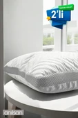 2'li Klimalı Ortopedik Yastık - Yumuşak ve Hava Kanallı 50x70 cm, 700 gr Premium Silikon - 1