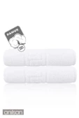 2'li Greek Beyaz Banyo Havlusu - 70x140 Cm, 490 Gr, %100pamuk, Spa Ve Otel Havlusu - 2
