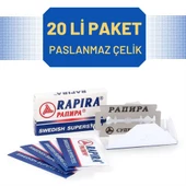 Findit Rapira 20 Adet Çelik Tıraş Jileti - 1