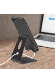Metal Masaüstü Telefon Tutucu Stand Masaüstü Metal Şarj Standı Metal Telefon Tutacağı - 6
