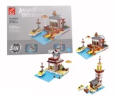 Ausini Assembling Master 573 Parça 3 in 1 İskele ve Deniz Feneri - 1