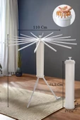 HELY AÇILIP KAPANABİLİR 360° DÖNEBİLEN KURUTMALIK ASKISI KREM – KRT57058 - 2
