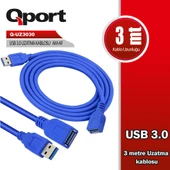 QPORT Q-UZ3030 USB3.0 3MT UZATMA KABLOSU - 1
