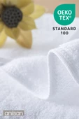 100'lü Beyaz Banyo Havlusu - 70x140cm, 490gr, %100pamuk, Spa Ve Otel Havlusu, Günlük Kullanıma Uygun - 2