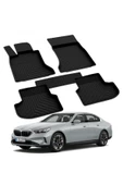 YEO  BMW 5 SERİSİ F10 X-Drive 2013-2016 Model Yılları İçin Uyumlu Yeo 4D Paspas Takımı thumbnail 1