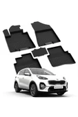 YEO  KIA SPORTAGE 4 2016-2021 Model Yılları İçin Uyumlu Yeo 4D Havuzlu Paspas Takımı - 1
