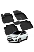YEO FORD C-MAX 1 2002-2010 Model Yılları İçin Uyumlu Yeo 4D Havuzlu Paspas Takımı - 1
