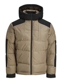 Jack Jones Erkek  Jcootis Puffer Sn Krem Günlük Mont 12239001KR - 1