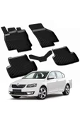 YEO  SKODA OCTAVIA 3 2013-2019 Model Yılları İçin Uyumlu Yeo 4D Havuzlu Paspas Takımı - 1