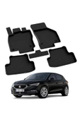 YEO  SEAT LEON 4 2020-2024 Model Yılları İçin Uyumlu Yeo 4D Havuzlu Paspas Takımı thumbnail 1