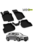 YEO  Audi A3 2004-2012 Model Yılları İçin Uyumlu Yeo 4D Paspas Takımı - 2
