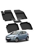 YEO  HYUNDAİ İ20-1 2009-2014 Model Yılları İçin Uyumlu Yeo 4D Havuzlu Paspas Takımı - 1