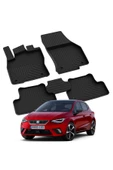 YEO  SEAT IBIZA 5 2017-2024 Model Yılları İçin Uyumlu Yeo 4D Havuzlu Paspas Takımı - 1
