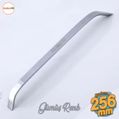 Şahin Krom Gümüş Metal Kulp 256 mm - 25.6 cm Mobilya Çekmece Mutfak Dolabı Dolap Kulpları Kulb Kulpu thumbnail 1