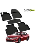 YEO  Honda Accord 10 2017-2024 Model Yılları İçin Uyumlu Yeo 4D Havuzlu Paspas Takımı thumbnail 1