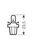 Osram  12v 1.2w Mavi Soketli Gösterge Ampulü 10 Adet 2721 Mfx - 3
