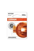 Osram  12v 5w Dipsiz T10 Turuncu Park Ampulü (2 Adet) - 1