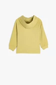 Koton Erkek Bebek Pamuklu Kanguru Cepli Fermuarlı Basic Kapşonlu Sweatshirt - 2