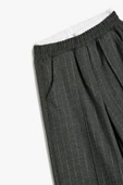 Koton Kız Çocuk Beli Lastikli Çizgili Bol Paça Pantolon - 3