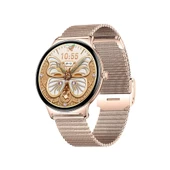 Haino Teko Watch Ultra 5 Amoled Ekran Super Slim Tasarım WaterProof 3 Kordonlu Akıllı Saat Gold Rose - 1