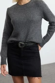 Kadın Modern Tarz Regular Polo Yaka Midi Triko Hırka - 3