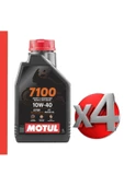 Motul 7100 10w40 1lt %100 Sentetik 4t Motor Yağ 4 Adet Yeni Tarihli Ürün thumbnail 1