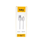 TAKS 5DK33B1 MİCRO USB KABLO BEYAZ - 1