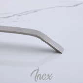 Şahin Metal İnox Kulp 128 mm Mobilya Çekmece Mutfak Dolabı Dolap Kapak Kulpları Kulb Kulpu 12.8 cm thumbnail 7