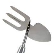 Çapa Tırmık Küçük El Çapası Saplı Tarla Bahçe Çiçek Bitki Ot Toprak Çapası Hobi 3 Dişli 33 cm - 5
