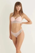 Pudra Destekli Çapraz Dantelli Bralet Takım 5527 - 4