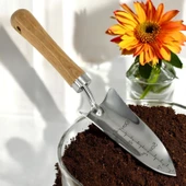 Kürek Bahçe Küreği Ölçekli Bahçıvan Saksı Çiçek Bitki Mini El Küreği Fide Toprak Hobi Dar 32 cm - 7