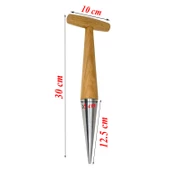Fide Dikme Aparatı Aleti Fide Tohum Dikici Çiçek Ekici Ve Sökücü Paslanmaz Çelik 30 cm - 3