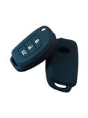 Hyundai Tucson Sonata Ix35 I20 Santa Fe Elantra Reina Anahtar Uyumlu Silikon Oto Anahtar Kumanda Kabı Kılıf Siyah - 2