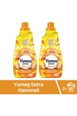 Yumoş Extra Konsantre Çamaşır Yumuşatıcısı Hanımeli 2 x 1440 ML - 1