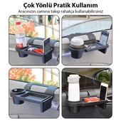 Polham Araç İçi Araba Camı Kapı Yanı Organizer, Bardak, Telefon Tutuculu, Cüzdan Organizer, Çok İşlevli - 2