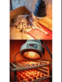 Avarson (5 Adet) 250W Kızılötesi (infrared) Isıtıcılı Hayvan Isıtma ve Kuluçka Lambası (Kırmızı Işık) E27 (Kalın Duy) - 5