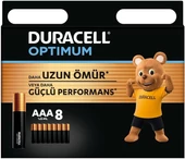 Duracell Optimum AAA 8 Parça İnce Kalem Pil - 1