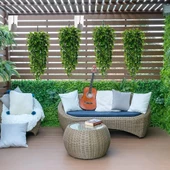 Nettenevime Yapay Çiçek 5dal Sarkan Okaliptus Şimşir Yapay Sarmaşık 70cm - 5