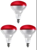 Avarson (3 Adet) 250W Kızılötesi (infrared) Isıtıcılı Fizik Tedavi Lambası (Kırmızı Işık) E27 (Kalın Duy) - 1
